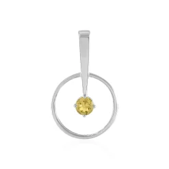 Gelber Beryll-Silberanhänger