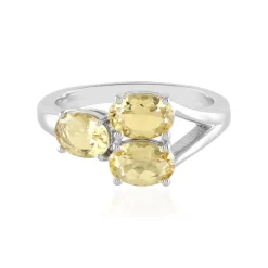 Gelber Beryll-Silberring