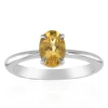 Gelber Beryll-Silberring