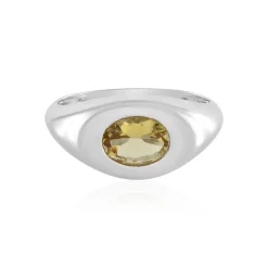 Gelber Beryll-Silberring