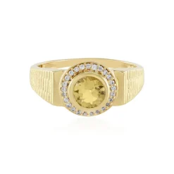 Gelber Beryll-Silberring