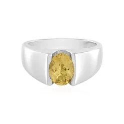 Gelber Beryll-Silberring