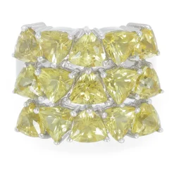 Gelber Beryll-Silberring