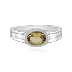 Gelber Beryll-Silberring