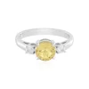 Gelber Beryll-Silberring