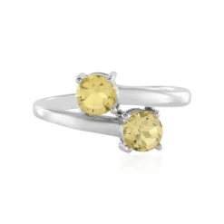 Gelber Beryll-Silberring