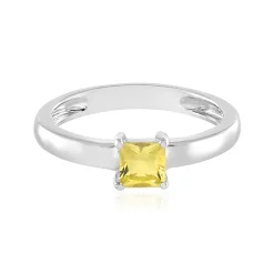 Gelber Beryll-Silberring