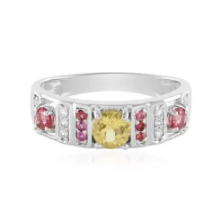 Gelber Beryll-Silberring