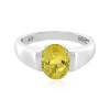 Gelber Beryll-Silberring