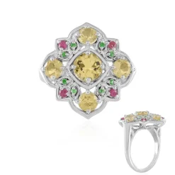 Gelber Beryll-Silberring