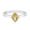 Gelber Beryll-Silberring