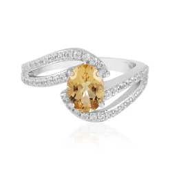 Gelber Beryll-Silberring