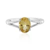 Gelber Beryll-Silberring