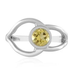 Gelber Beryll-Silberring