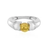 Gelber Beryll-Silberring