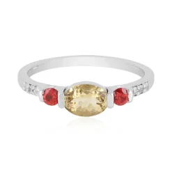 Gelber Beryll-Silberring