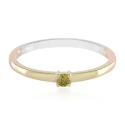 Gelber I2 Brillant-Goldring