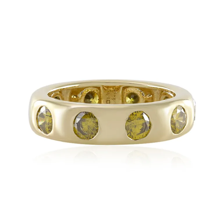 Gelber I2 Brillant-Goldring (de Melo)