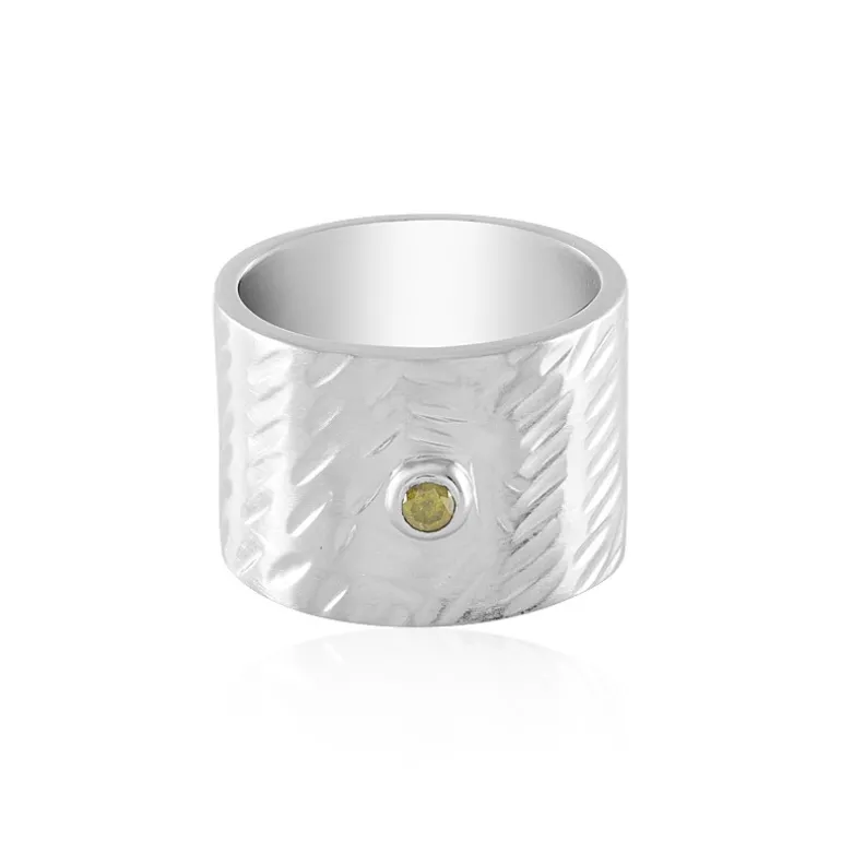 Gelber I3 Brillant-Messingring (Juwelo Style)