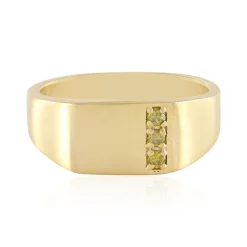 Gelber I3 Brillant-Messingring (Juwelo Style)