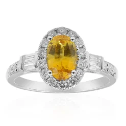 Gelber Saphir-Goldring (CIRARI)