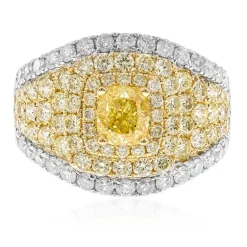 Gelber SI2 Diamant-Goldring (CIRARI)