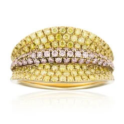 Gelber SI2 Diamant-Goldring (CIRARI)