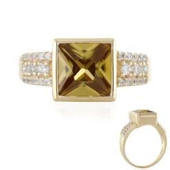 Gelber Zirkon-Goldring (Adela Gold)