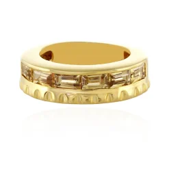 Gelber Zirkon-Silberring