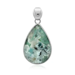 Gem Silica-Silberanhänger (Bali Barong)