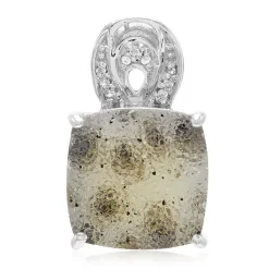 Glitzer-Achat-Silberanhänger