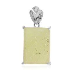 Glitzer-Achat-Silberanhänger