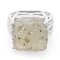 Glitzer-Achat-Silberring