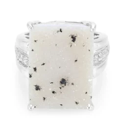 Glitzer-Achat-Silberring