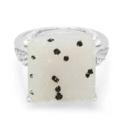 Glitzer-Achat-Silberring