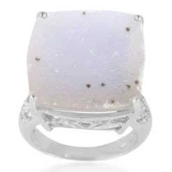 Glitzer-Achat-Silberring