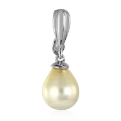 Goldene Kabira-Südseeperlen-Silberanhänger (TPC)