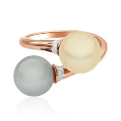 Goldene Südseeperlen-Goldring (TPC)