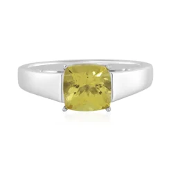 Goldener Apatit-Silberring