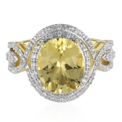 Goldener Beryll-Goldring