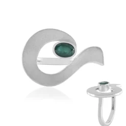 Grandidierit-Silberring