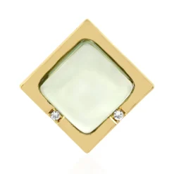 Grüner Amethyst-Silberanhänger