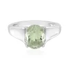 Grüner Amethyst-Silberring
