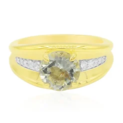 Grüner Amethyst-Silberring (Remy Rotenier)