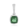 Grüner Apatit-Silberanhänger