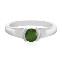 Grüner Ceylon-Zirkon-Silberring