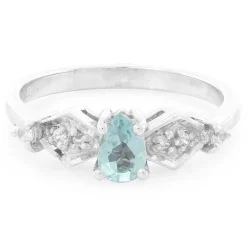 Grüner Fluorapatit-Silberring