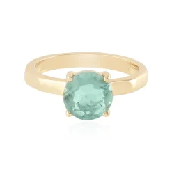 Grüner Fluorit-Silberring