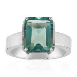 Grüner Fluorit-Silberring (Pallanova)