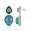 Grüner Onyx-Silberohrringe (Dallas Prince Designs)